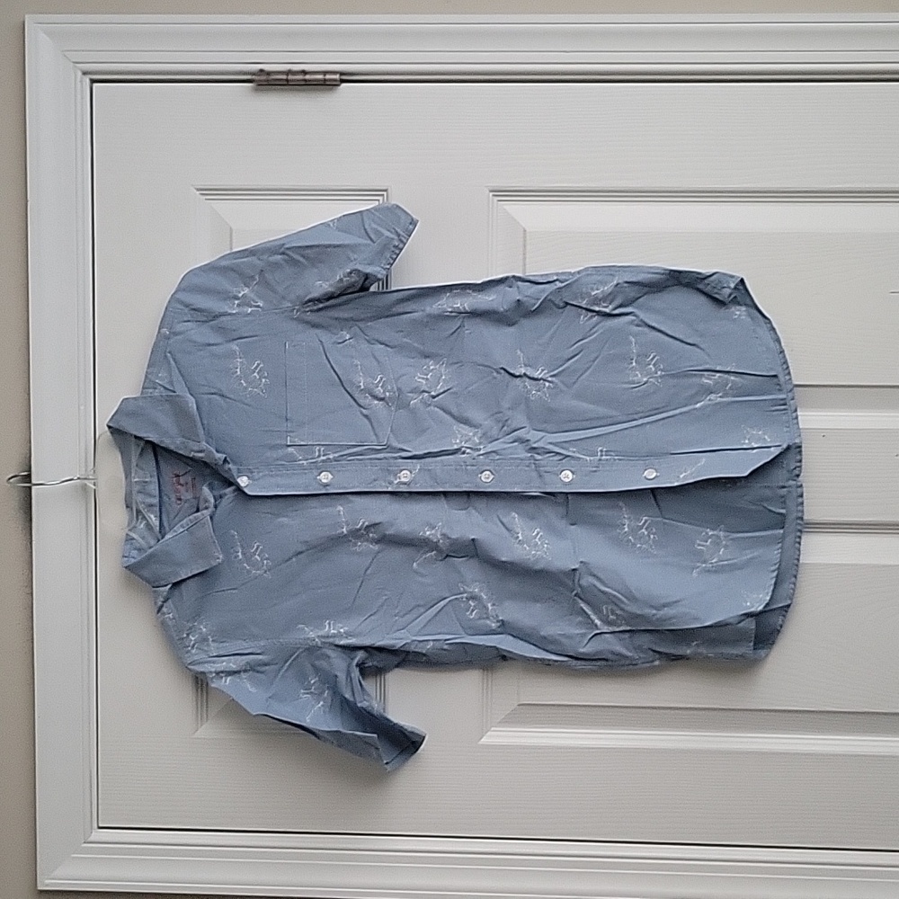 Cat & Jack Boy's Button Up Short Sleeve Shirt - Picture 1 of 11